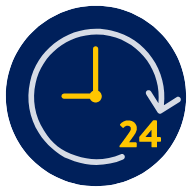 24-hour clock icon