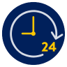 24-hour clock icon