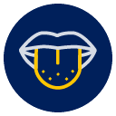 Mouth and tongue icon