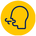 Mouth breathing icon